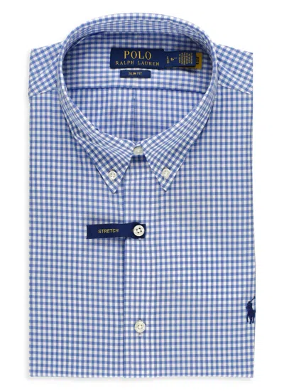 Polo Ralph Lauren Long Sleeve Sport Shirt In Blue