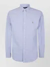 Polo Ralph Lauren Long Sleeve Sport Shirt In Blue