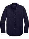 Polo Ralph Lauren Classic Fit Linen-cotton Shirt In Newport Navy