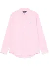 Polo Ralph Lauren Custom Fit Stretch Poplin Shirt Man Shirt Pink Size Xxl Cotton, Elastane In Carmel Pink
