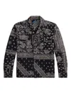 Polo Ralph Lauren Classic Fit Bandana Print Flannel Long Sleeve Camp Shirt In Multi