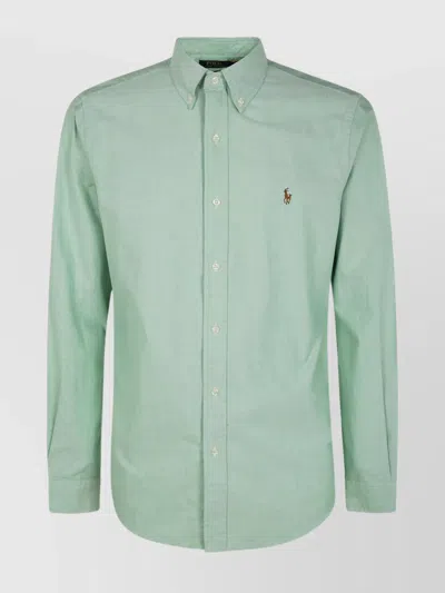 Polo Ralph Lauren Long Sleeve Sport Shirt In Gray
