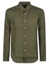 Polo Ralph Lauren Long Sleeve Sport Shirt In Green