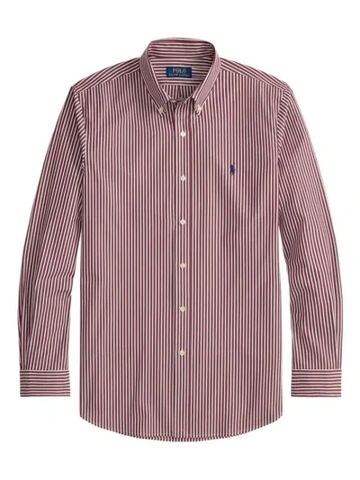 Polo Ralph Lauren Long Sleeve Sport Shirt In Pink