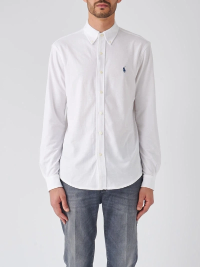 Polo Ralph Lauren Long Sleeve Sport Shirt Shirt In White