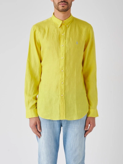 Polo Ralph Lauren Long Sleeve Sport Shirt Shirt In Giallo