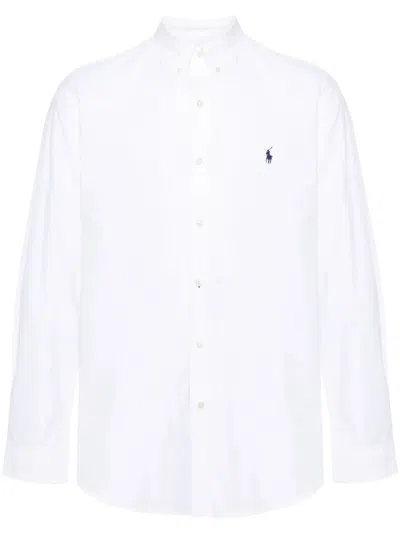 Polo Ralph Lauren Long Sleeve Sport Shirt In White