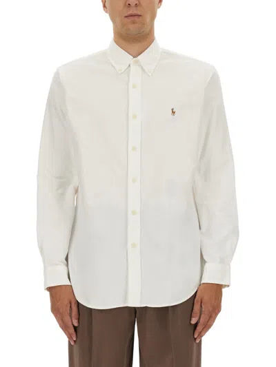 Polo Ralph Lauren Long Sleeve Sport Shirt In White