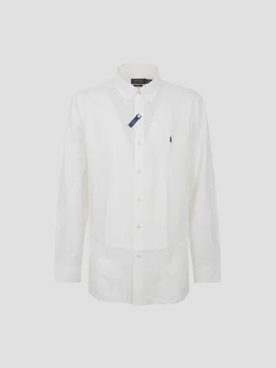 Polo Ralph Lauren Long Sleeve Sport Shirt In White