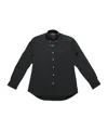 Polo Ralph Lauren Black Shirt With Pony Embroidery In Black