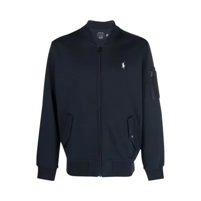 Pre-owned Polo Ralph Lauren Long-sleeve Stretch Poplin Sport Shirt 'navy/white' | Blue | Men's Size M