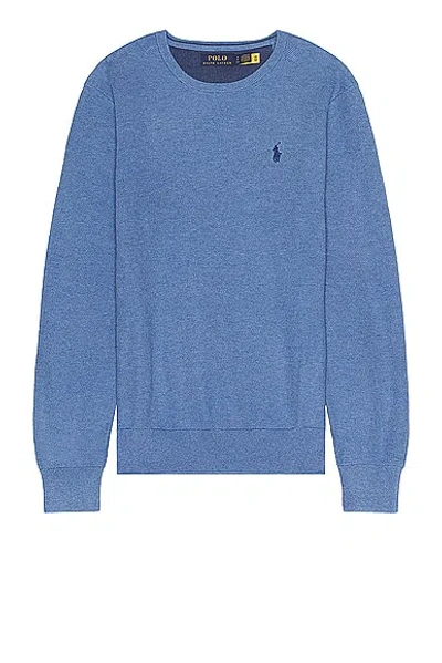Polo Ralph Lauren Long Sleeve Sweater In Blue Stone Heather