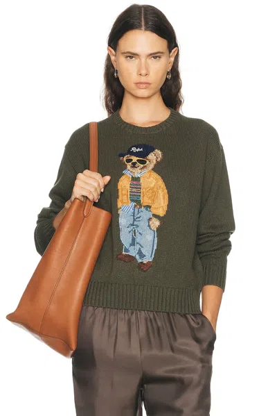 Polo Ralph Lauren Long Sleeve Sweater In Animal Print