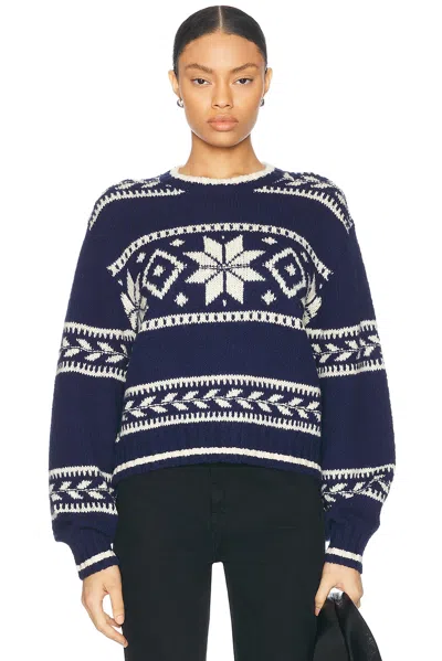 Polo Ralph Lauren Long Sleeve Sweater In Navy Multi