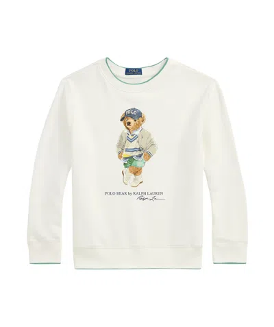 POLO RALPH LAUREN POLO RALPH LAUREN KIDS POLO BEAR PRINTED CREWNECK T-SHIRT