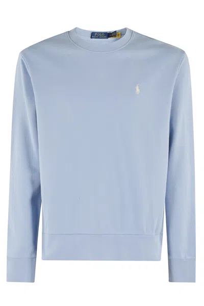 Polo Ralph Lauren Long Sleeve Sweatshirt In Chambray Blue