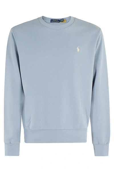 Polo Ralph Lauren Long Sleeve Sweatshirt In Channel Blue