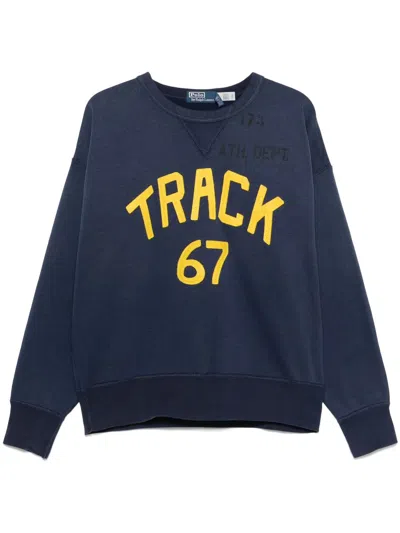 Polo Ralph Lauren Long Sleeve-sweatshirt Clothing In Newport Navy