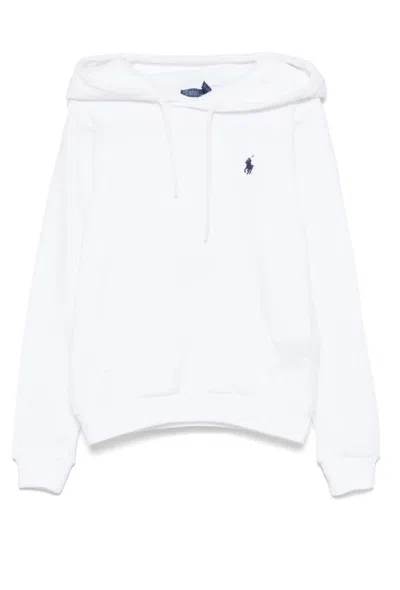 Polo Ralph Lauren Long Sleeve Sweatshirt In White