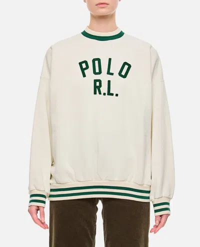 Polo Ralph Lauren Long Sleeve Sweatshirt In White