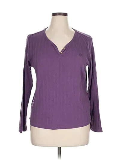 Pre-owned Polo Ralph Lauren Long Sleeve T-shirt In Purple