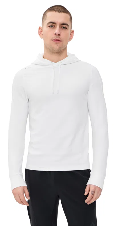 Polo Ralph Lauren Long Sleeve Tech Waffle Knit Hoodie Ceramic White