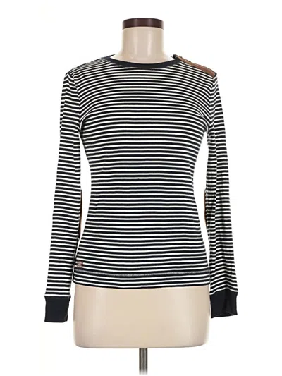 Pre-owned Polo Ralph Lauren Long Sleeve Top Black Boatneck Tops