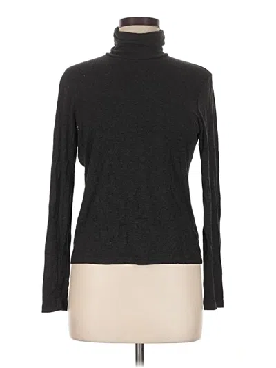 Pre-owned Polo Ralph Lauren Long Sleeve Top Black Turtleneck Tops