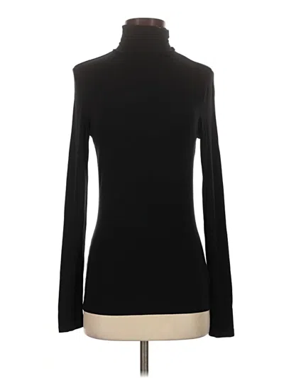 Pre-owned Polo Ralph Lauren Long Sleeve Top Black Turtleneck Tops