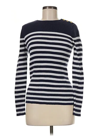 Pre-owned Polo Ralph Lauren Long Sleeve Top Blue Boatneck Tops