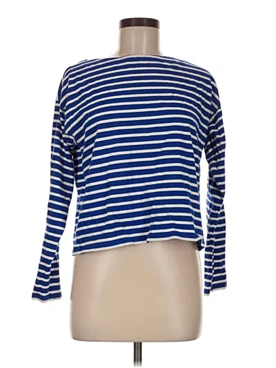 Pre-owned Polo Ralph Lauren Long Sleeve Top Blue Boatneck Tops