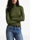 Polo Ralph Lauren Long-sleeve Turtleneck T-shirt In Green