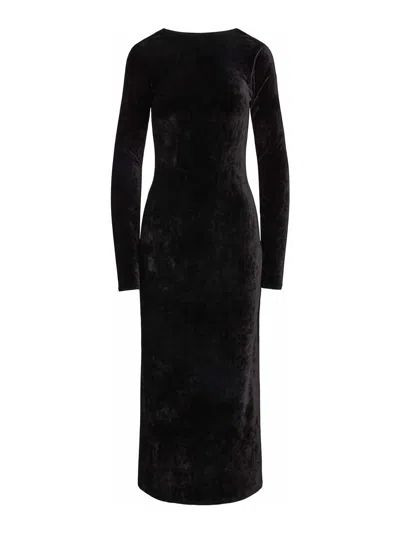 POLO RALPH LAUREN LONG SLEEVE VELVET DRESS