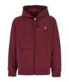 Polo Ralph Lauren Long Sleeve Zip-up Sweatshirt In Red
