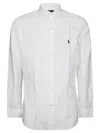 Polo Ralph Lauren Long-sleeved Button-down Shirt With Tailored Fit In White