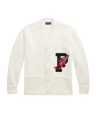 Polo Ralph Lauren Long-sleeved Button-down Sweater In White