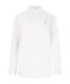 Polo Ralph Lauren Long-sleeve Button-up Shirt With Pointed Collar In White