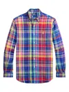 Polo Ralph Lauren Long-sleeved Check Pattern Shirt With Polo Pony Motif