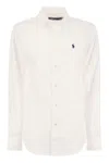 Polo Ralph Lauren Classic Long Sleeves Button Front Shirt Clothing In White
