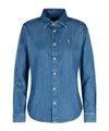 Polo Ralph Lauren Polo Pony-embroidered Shirt In Blue