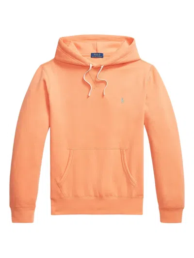 Polo Ralph Lauren Long-sleeved Hoodie In Orange