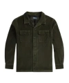 Polo Ralph Lauren Textured Long-sleeve Corduroy Shirt In Green
