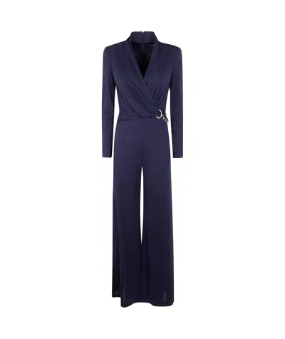 Polo Ralph Lauren Long-sleeved Jumpsuit In Black