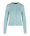 Polo Ralph Lauren Cardigan En Maille In Light Blue