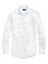 Polo Ralph Lauren Long-sleeved Linen Shirt In White