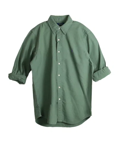 Polo Ralph Lauren Long Sleeved Oxford Shirt In Green