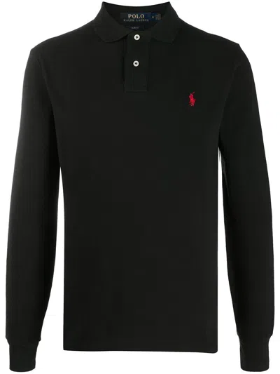 POLO RALPH LAUREN Long-sleeved polo shirt with logo POLO RALPH LAUREN