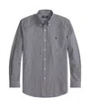 Polo Ralph Lauren Striped Pattern Button-down Collar Long Sleeves In Blue