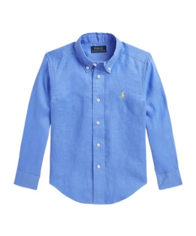 Polo Ralph Lauren Long-sleeved Shirt In Blue