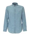 Polo Ralph Lauren Long Sleeve Sport Slim Shirt In Blue